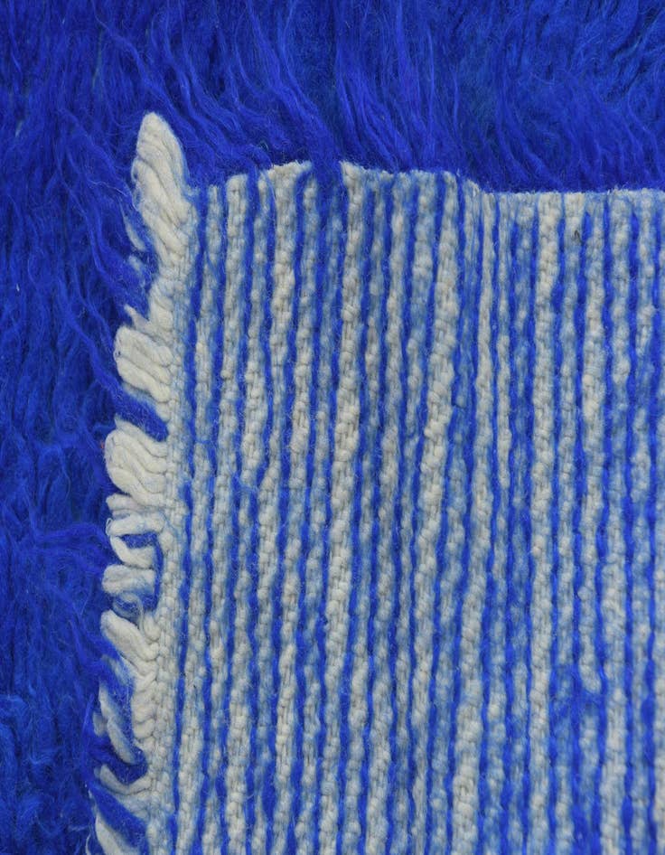 Detail image of 2' 4 x 4' 2  Hand Knotted Moroccan Wool Runner Rug