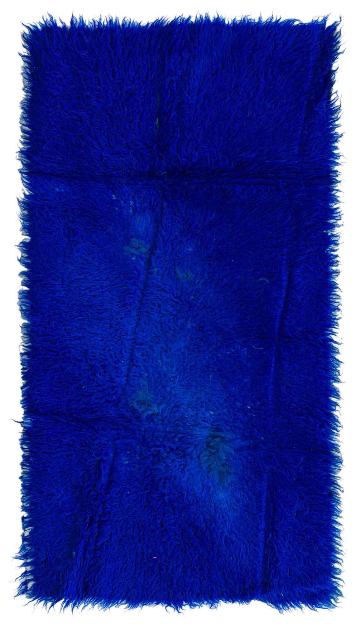 2' 4 x 4' 2 Hand Knotted Moroccan Wool Runner Rug