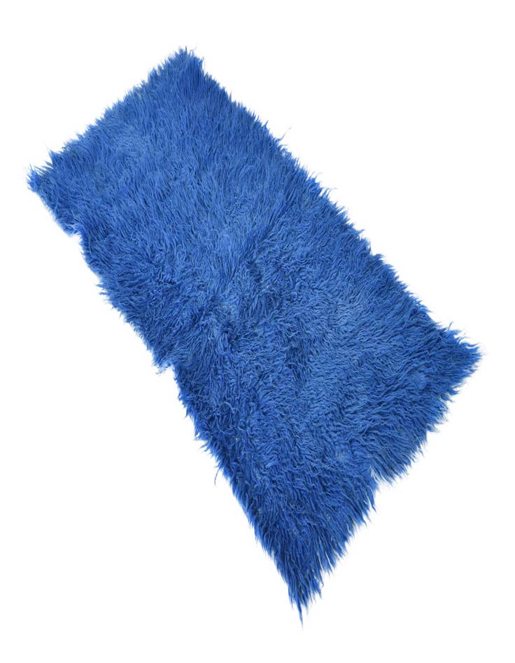 Detail image of 2' x 4'  Hand Knotted Moroccan Wool Runner Rug