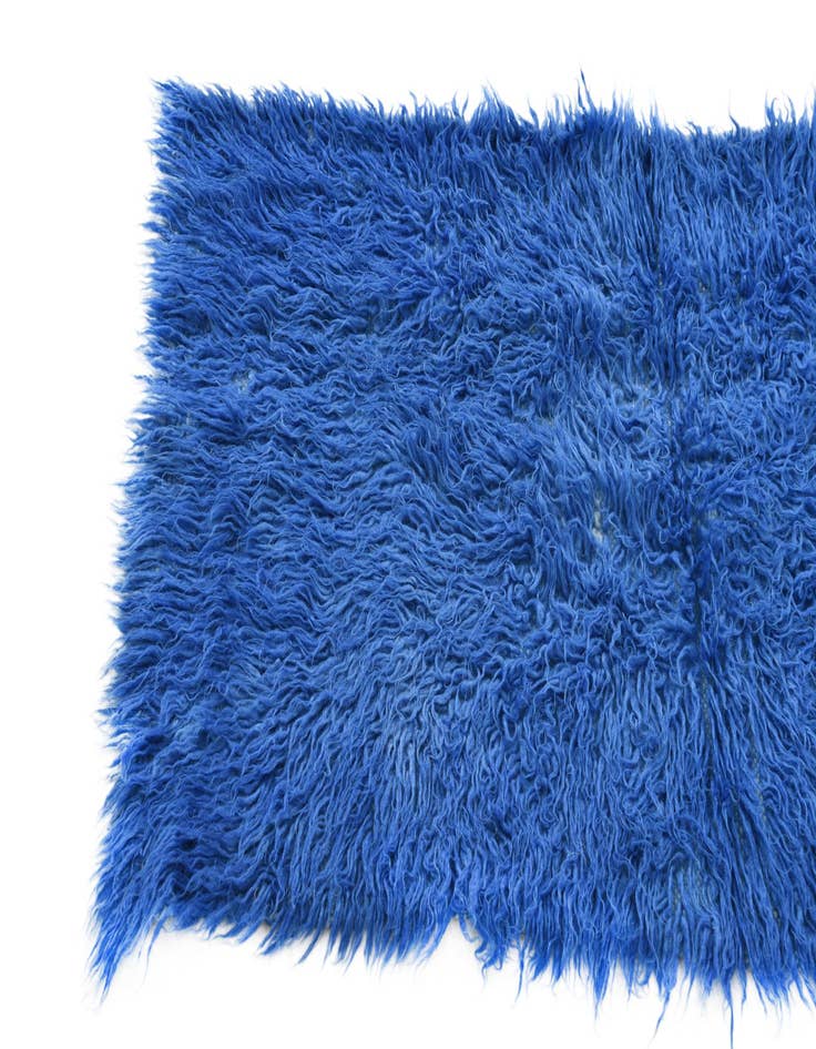 Detail image of 2' x 4'  Hand Knotted Moroccan Wool Runner Rug