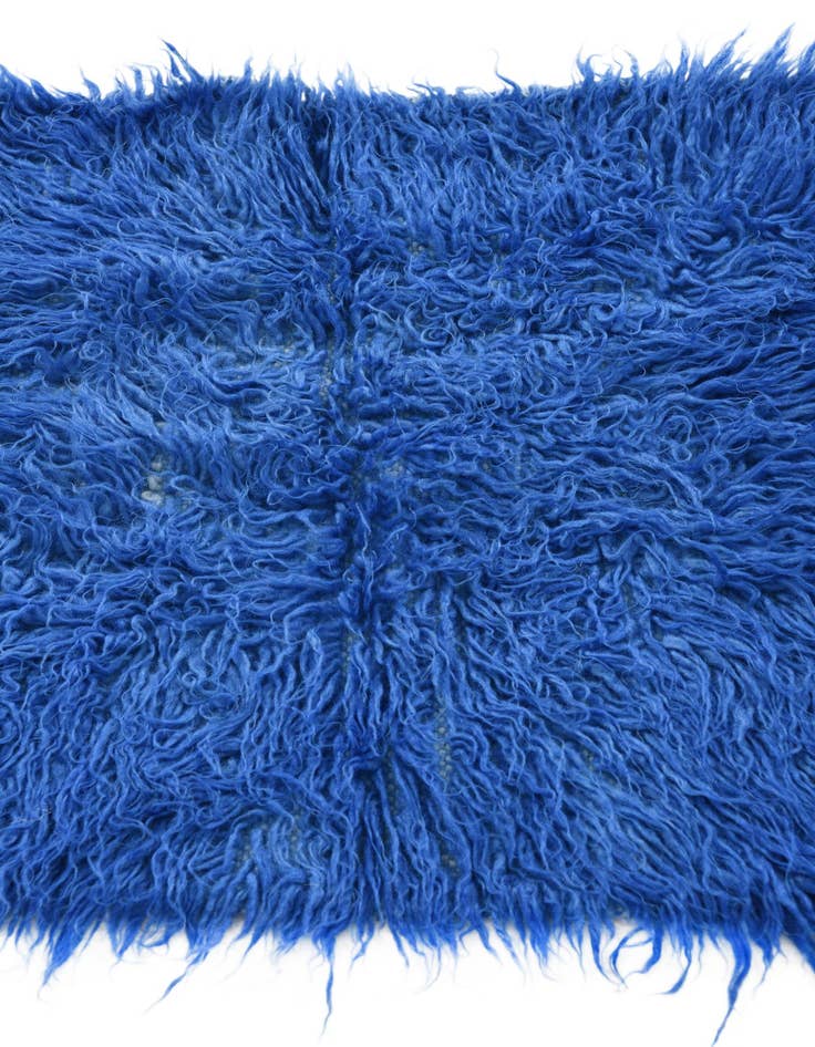 Detail image of 2' x 4'  Hand Knotted Moroccan Wool Runner Rug