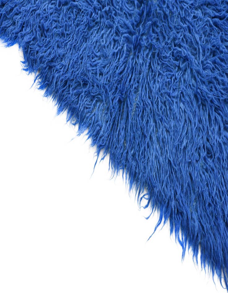 Detail image of 2' x 4'  Hand Knotted Moroccan Wool Runner Rug