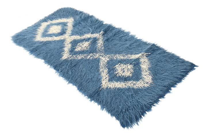 2' x 5' Hand Knotted Moroccan Wool Runner Rug