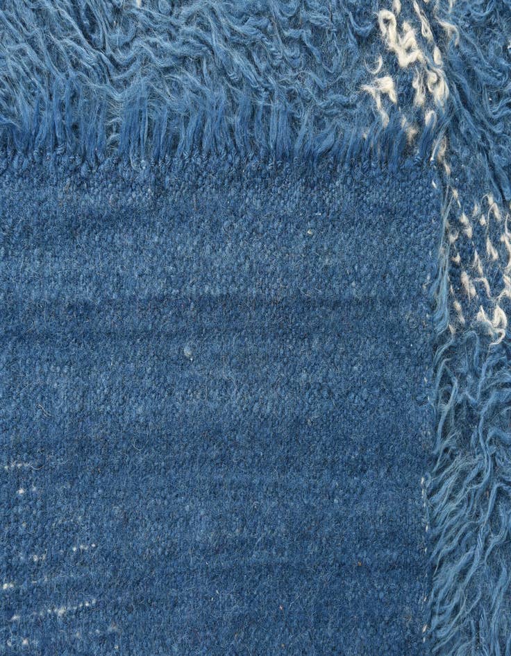 Detail image of 2' x 5'  Hand Knotted Moroccan Wool Runner Rug