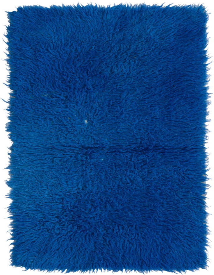 Detail image of 2' 2 x 4' 4 Hand Knotted Moroccan Wool Runner Rug