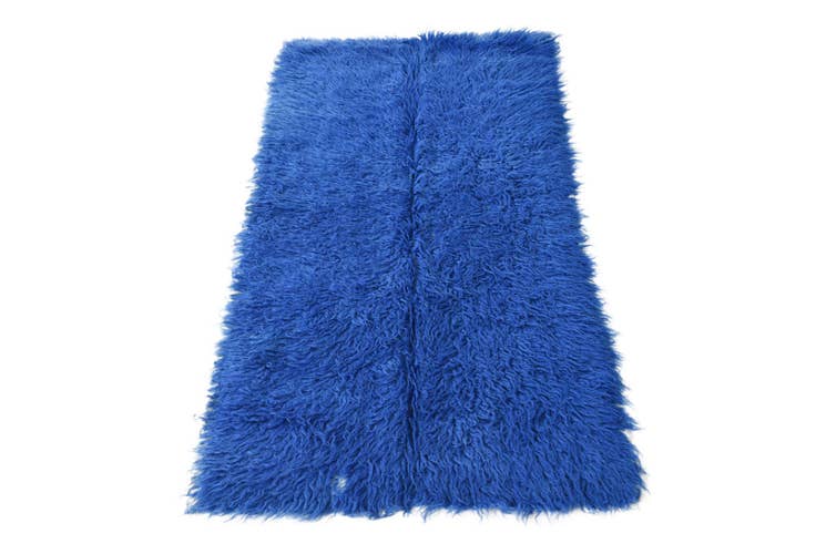 Detail image of 2' 3 x 4' 5 Hand Knotted Moroccan Wool Runner Rug