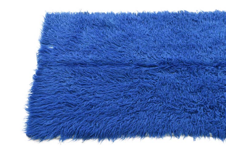Detail image of 2' 3 x 4' 5 Hand Knotted Moroccan Wool Runner Rug