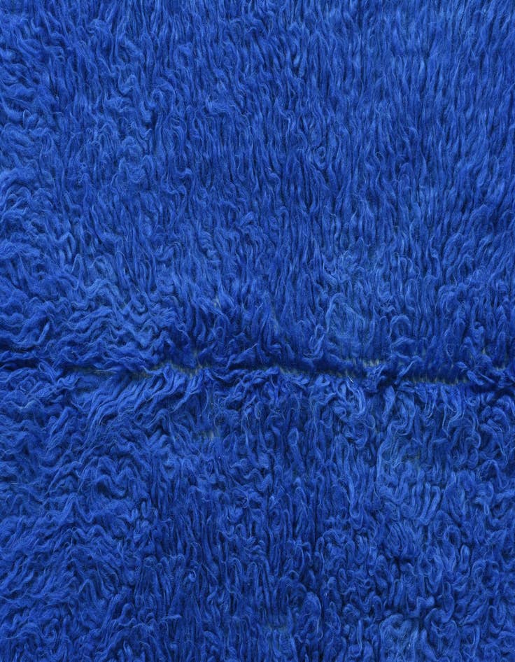 Detail image of 2' 3 x 4' 5  Hand Knotted Moroccan Wool Runner Rug