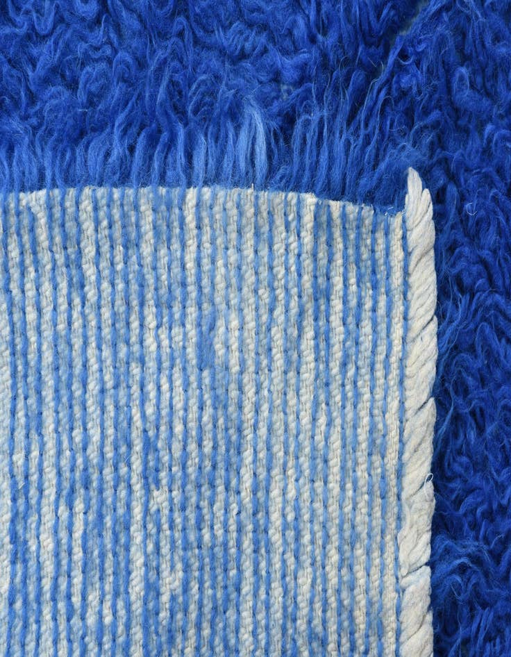 Detail image of 2' 3 x 4' 5  Hand Knotted Moroccan Wool Runner Rug