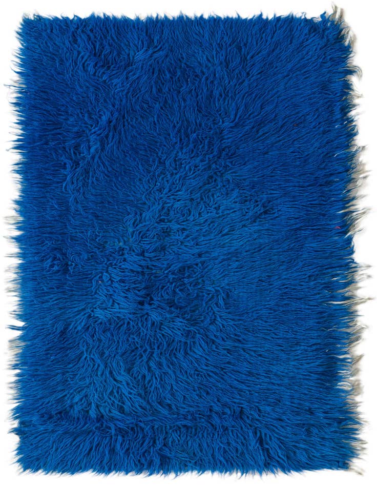 Detail image of 2' 4 x 4' 8 Hand Knotted Moroccan Wool Runner Rug