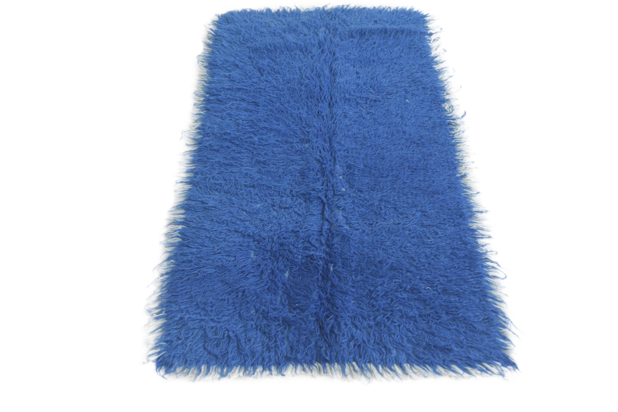 2' 2 x 4' 7 Hand Knotted Moroccan Wool Runner Rug
