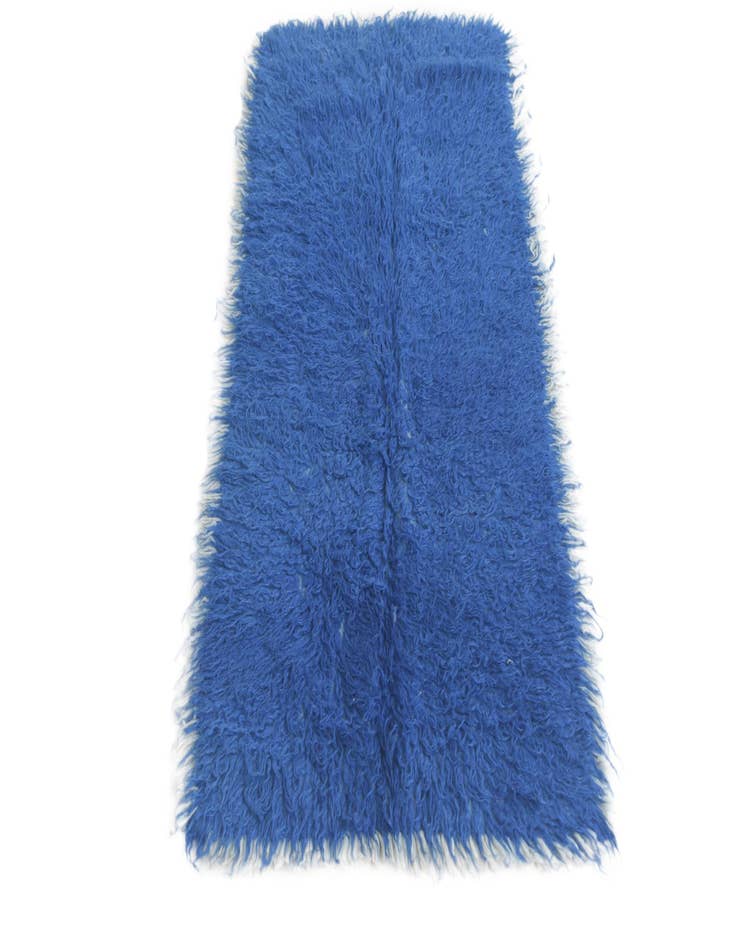 Detail image of 2' 2 x 4' 7  Hand Knotted Moroccan Wool Runner Rug