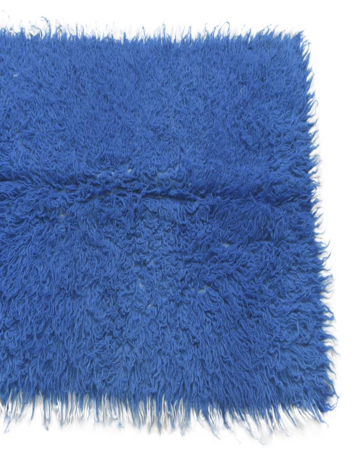 Detail image of 2' 2 x 4' 7  Hand Knotted Moroccan Wool Runner Rug