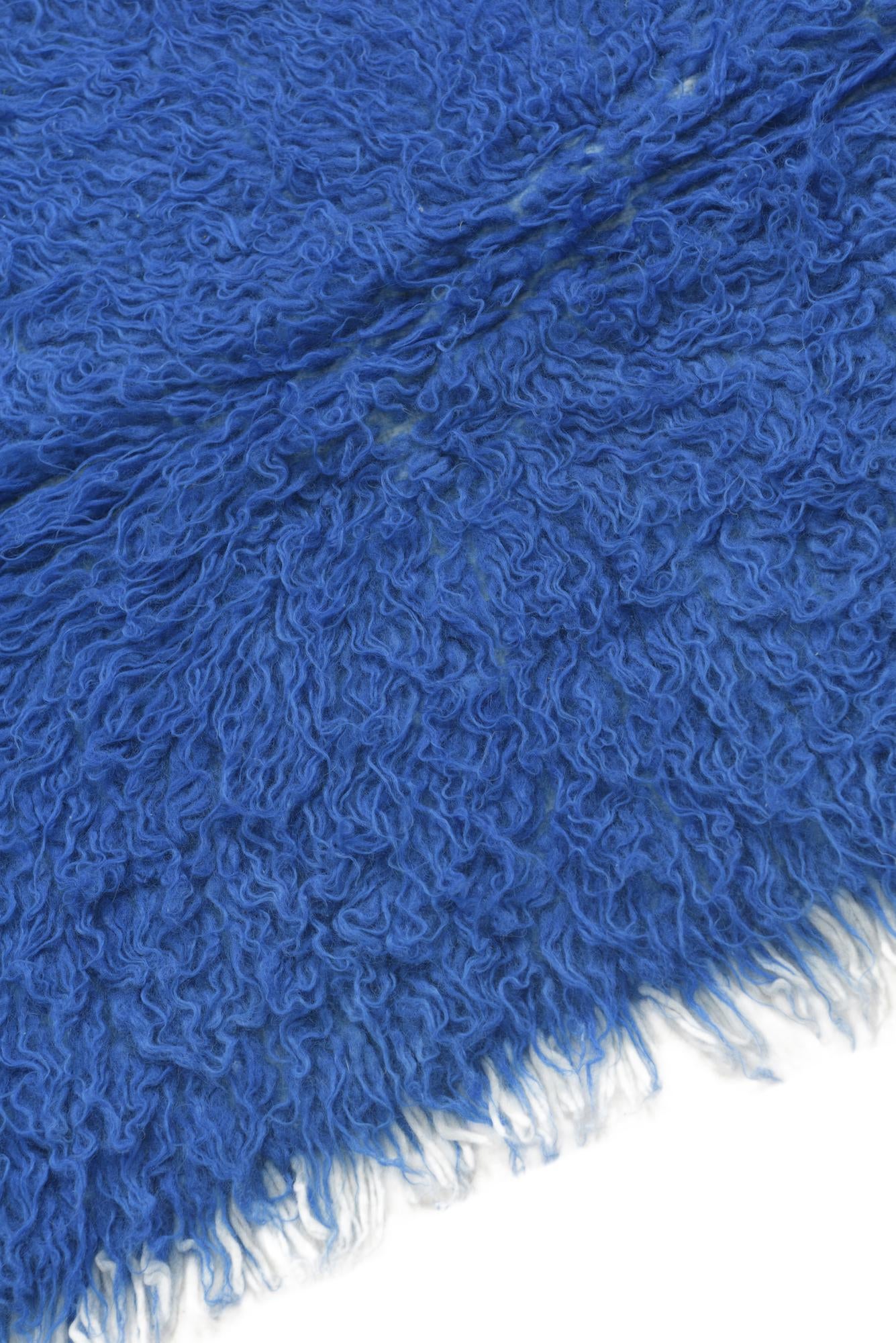 2' 2 x 4' 7 Hand Knotted Moroccan Wool Runner Rug