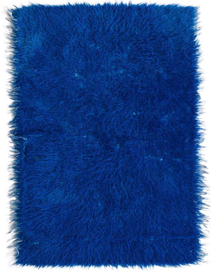 Detail image of 2' 3 x 4' 8 Hand Knotted Moroccan Wool Runner Rug
