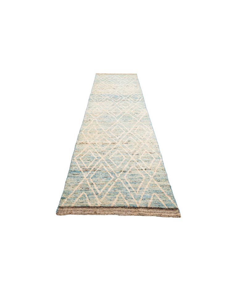 Detail image of 3' 4 x 12' 10  Hand Knotted Moroccan Wool Runner Rug