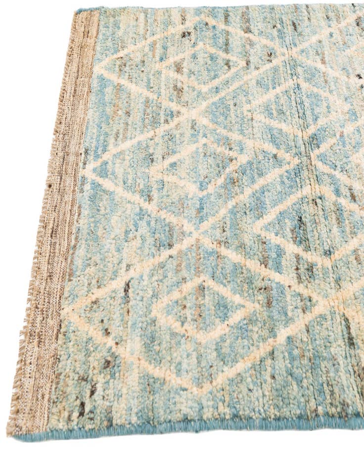 Detail image of 3' 4 x 12' 10  Hand Knotted Moroccan Wool Runner Rug