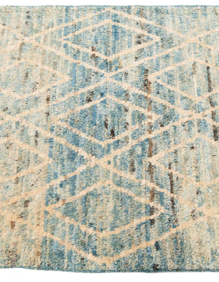 Detail image of 3' 4 x 12' 10  Hand Knotted Moroccan Wool Runner Rug