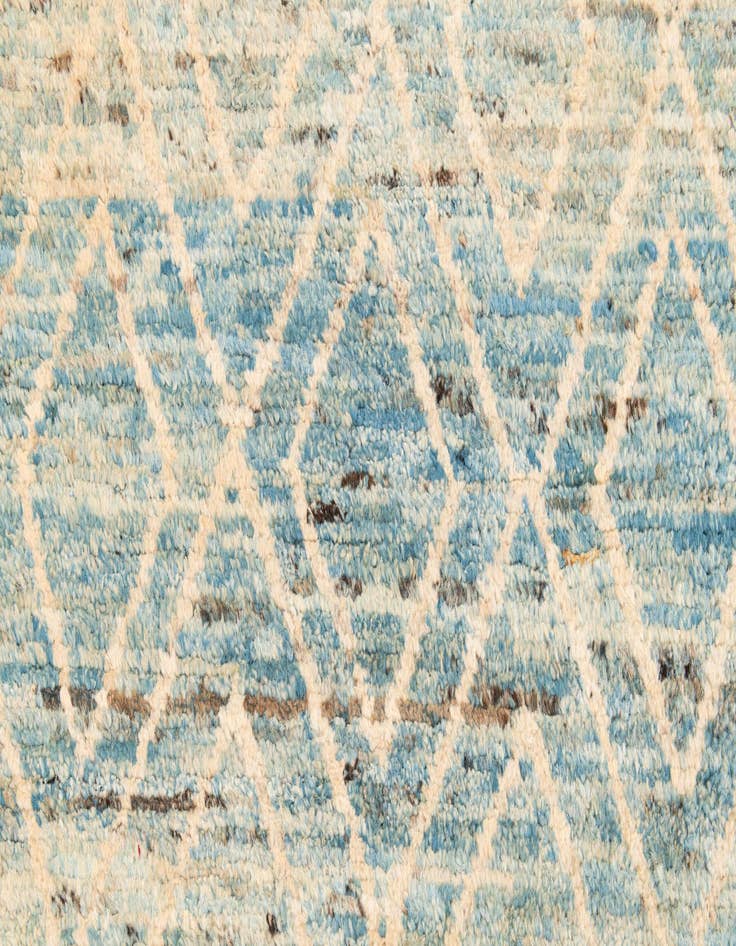 Detail image of 3' 4 x 12' 10  Hand Knotted Moroccan Wool Runner Rug