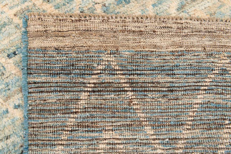 Detail image of 3' 4 x 12' 10 Hand Knotted Moroccan Wool Runner Rug