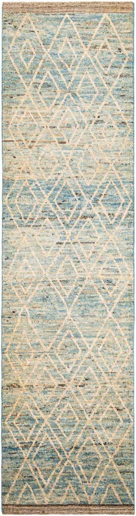 3' 4 x 12' 10 Hand Knotted Moroccan Wool Runner Rug