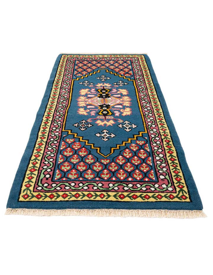 2' 6 x 5' Hand Knotted Moroccan Wool Runner Rug