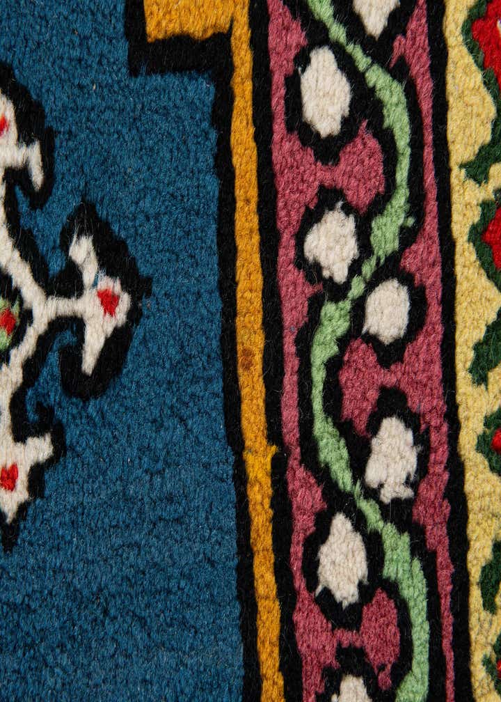 2' 6 x 5' Hand Knotted Moroccan Wool Runner Rug