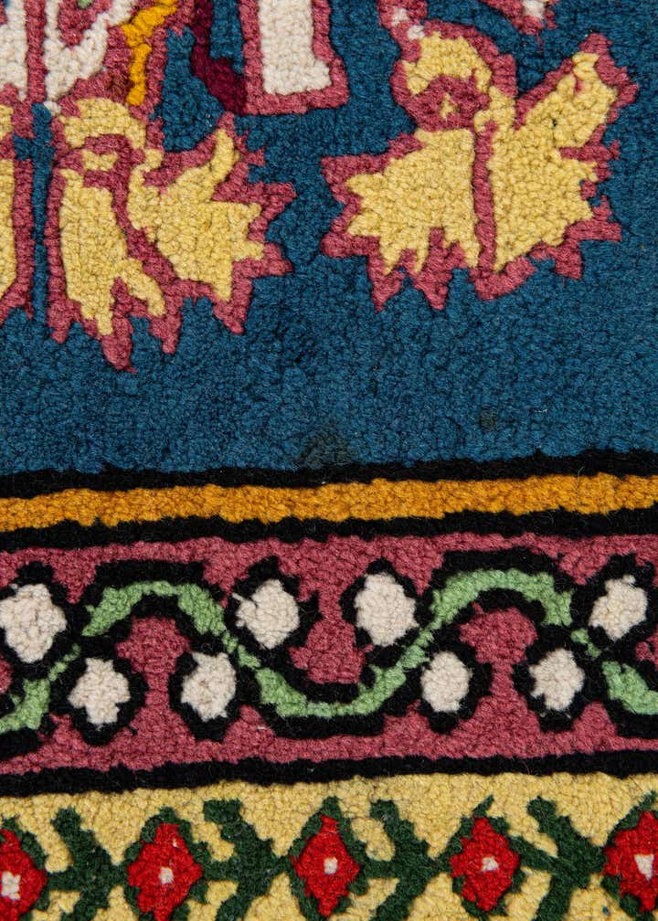 2' 6 x 5' Hand Knotted Moroccan Wool Runner Rug
