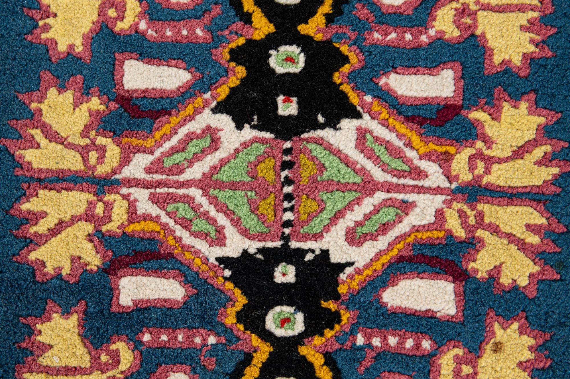 2' 6 x 5' Hand Knotted Moroccan Wool Runner Rug