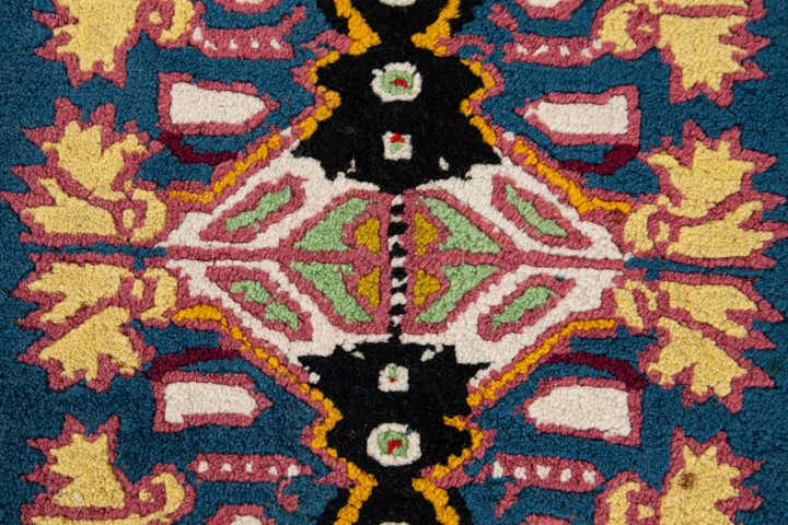 2' 6 x 5' Hand Knotted Moroccan Wool Runner Rug