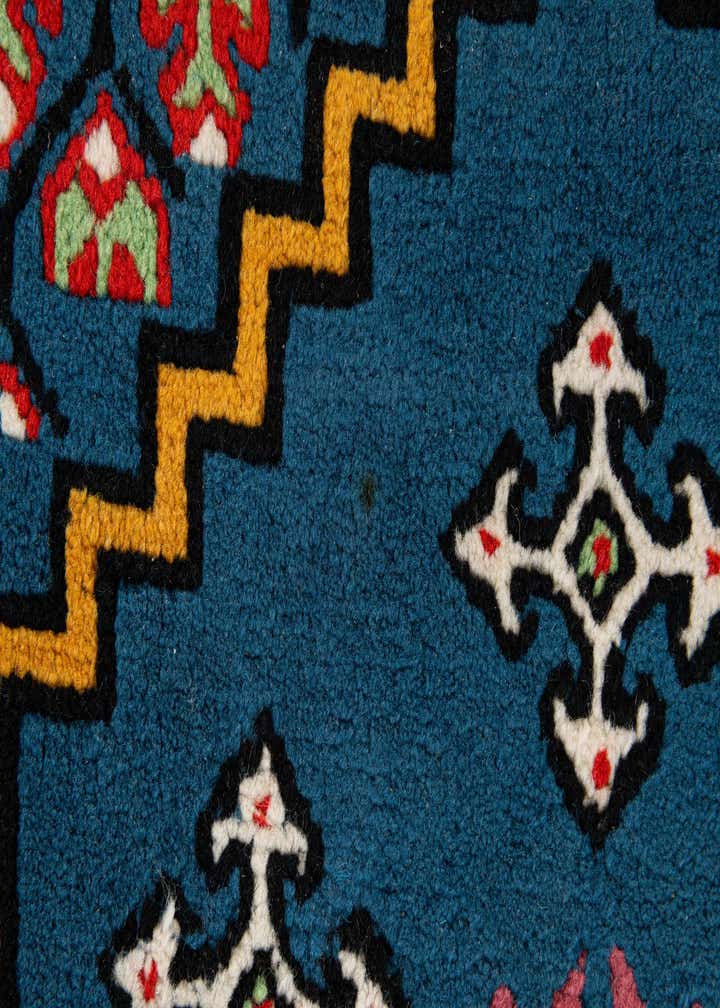2' 6 x 5' Hand Knotted Moroccan Wool Runner Rug