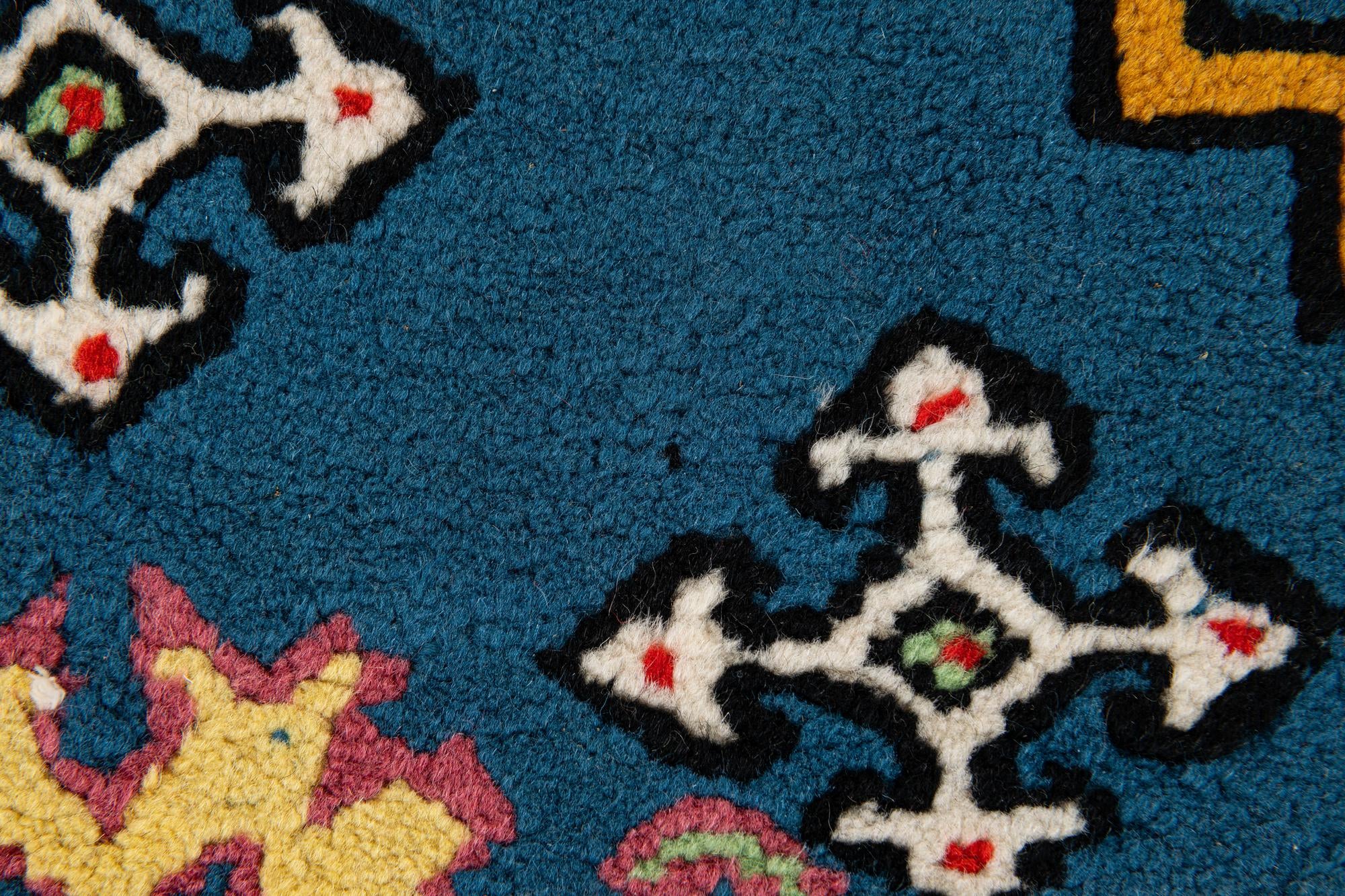 2' 6 x 5' Hand Knotted Moroccan Wool Runner Rug