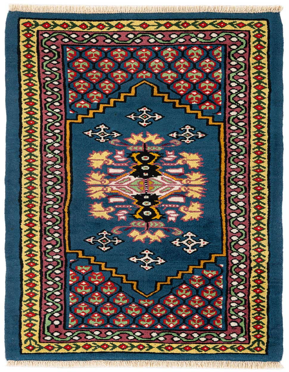 2' 6 x 5' Hand Knotted Moroccan Wool Runner Rug