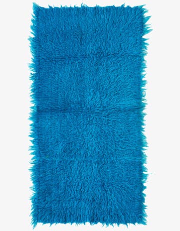 2' x 4' Hand Knotted Moroccan Wool Runner Rug