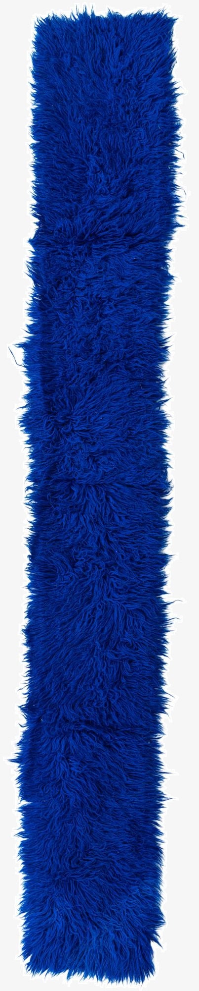 1' 8 x 12' 7  Hand Knotted Moroccan Wool Runner Rug