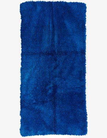 3' x 6' Hand Knotted Moroccan Wool Runner Rug