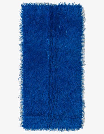 2' 2 x 4' 7 Hand Knotted Moroccan Wool Runner Rug