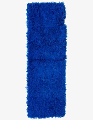 2' 9 x 8' 3 Hand Knotted Moroccan Wool Runner Rug