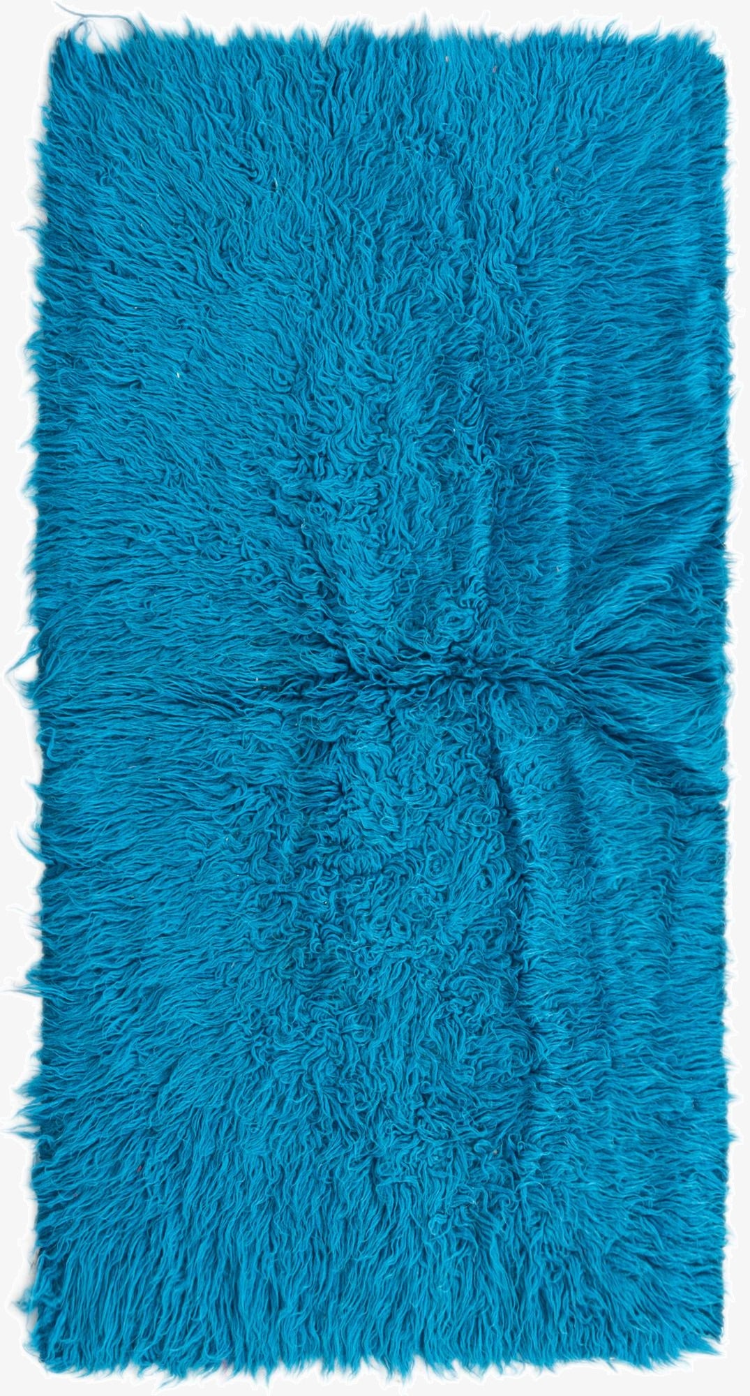 2' 2 x 4' 4  Hand Knotted Moroccan Wool Runner Rug