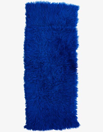 1' 10 x 4' 5 Hand Knotted Moroccan Wool Runner Rug