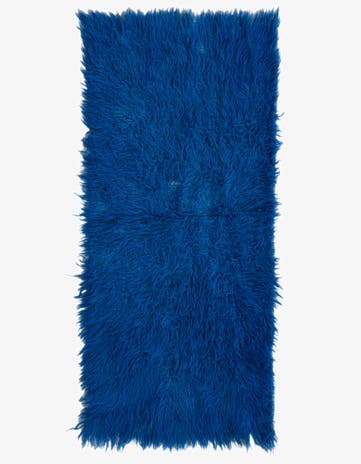 2' x 4' Hand Knotted Moroccan Wool Runner Rug