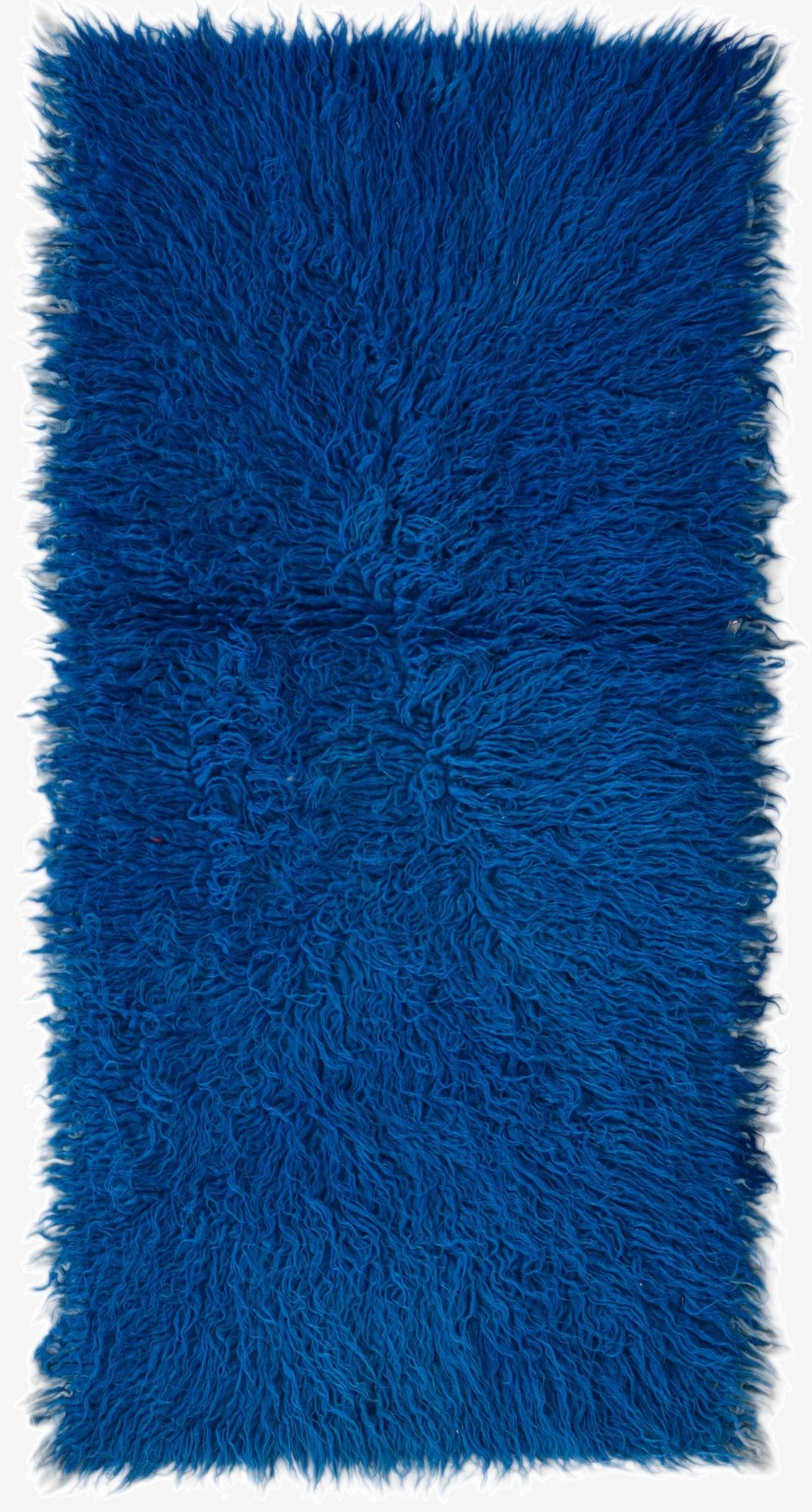 2' 1 x 3' 10  Hand Knotted Moroccan Wool Runner Rug