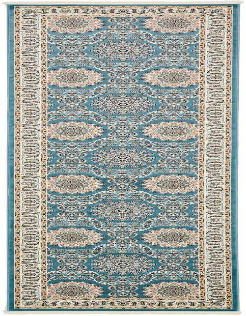 Detail image of 3' x 13' Nain Design Runner Rug