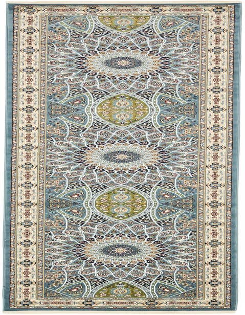 Detail image of 3' x 13' Nain Design Runner Rug