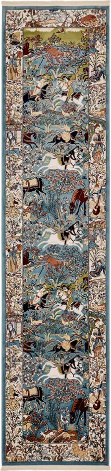 Detail image of 3' x 13' Nain Design Runner Rug