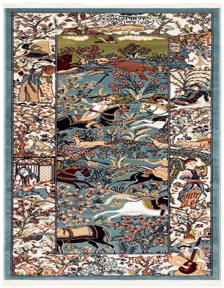 Detail image of 2' x 6' Nain Design Runner Rug