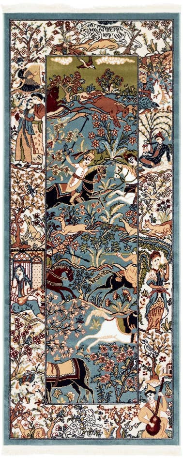 Detail image of 2' x 6' Nain Design Runner Rug
