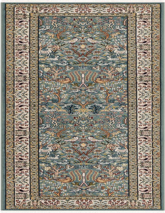 Detail image of 2' 7 x 9' Nain Design Runner Rug