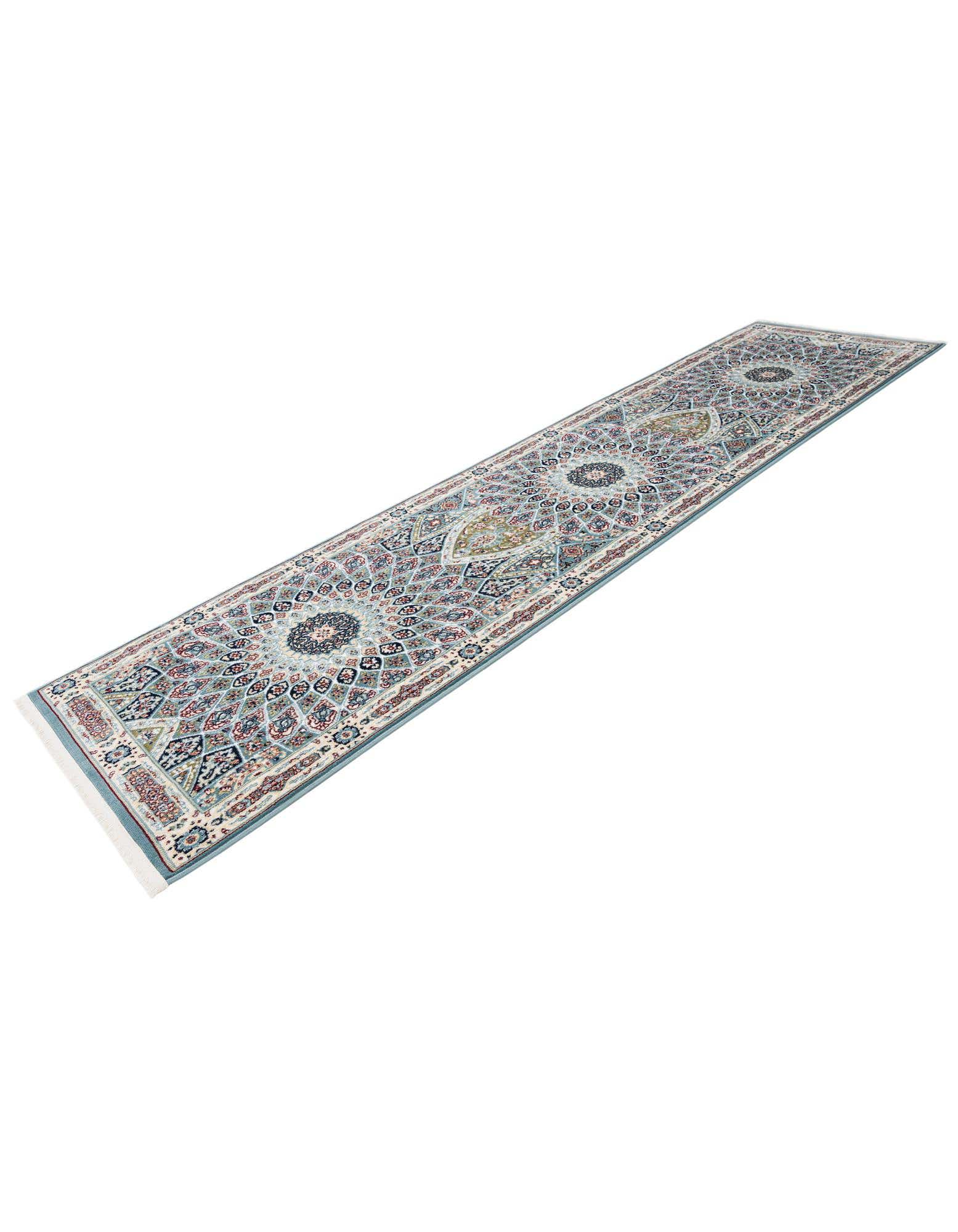 Detail image of 80cm x 305cm Nain Design Runner Rug