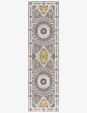 Blue Nain Design Runner Rug